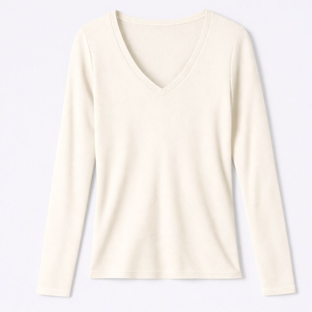 Unik  V-Neck Long Sleeve Modal Tee
