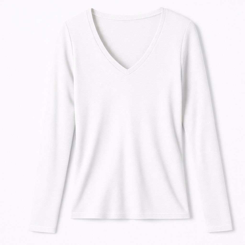 Unik  V-Neck Long Sleeve Modal Tee
