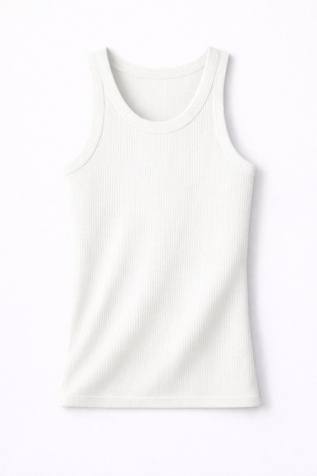 Bamboo Ribbed Fitted Tank Top