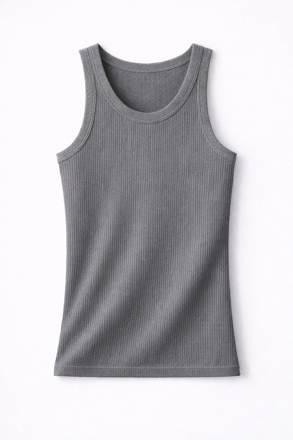 Bamboo Ribbed Fitted Tank Top