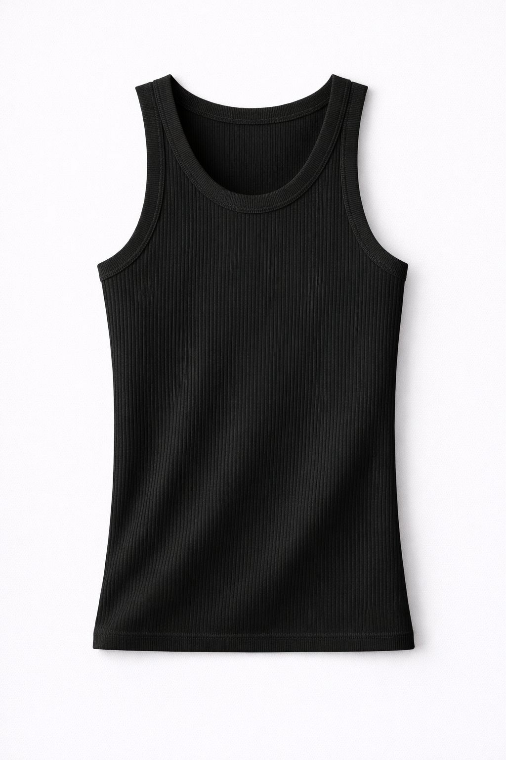 Bamboo Ribbed Fitted Tank Top