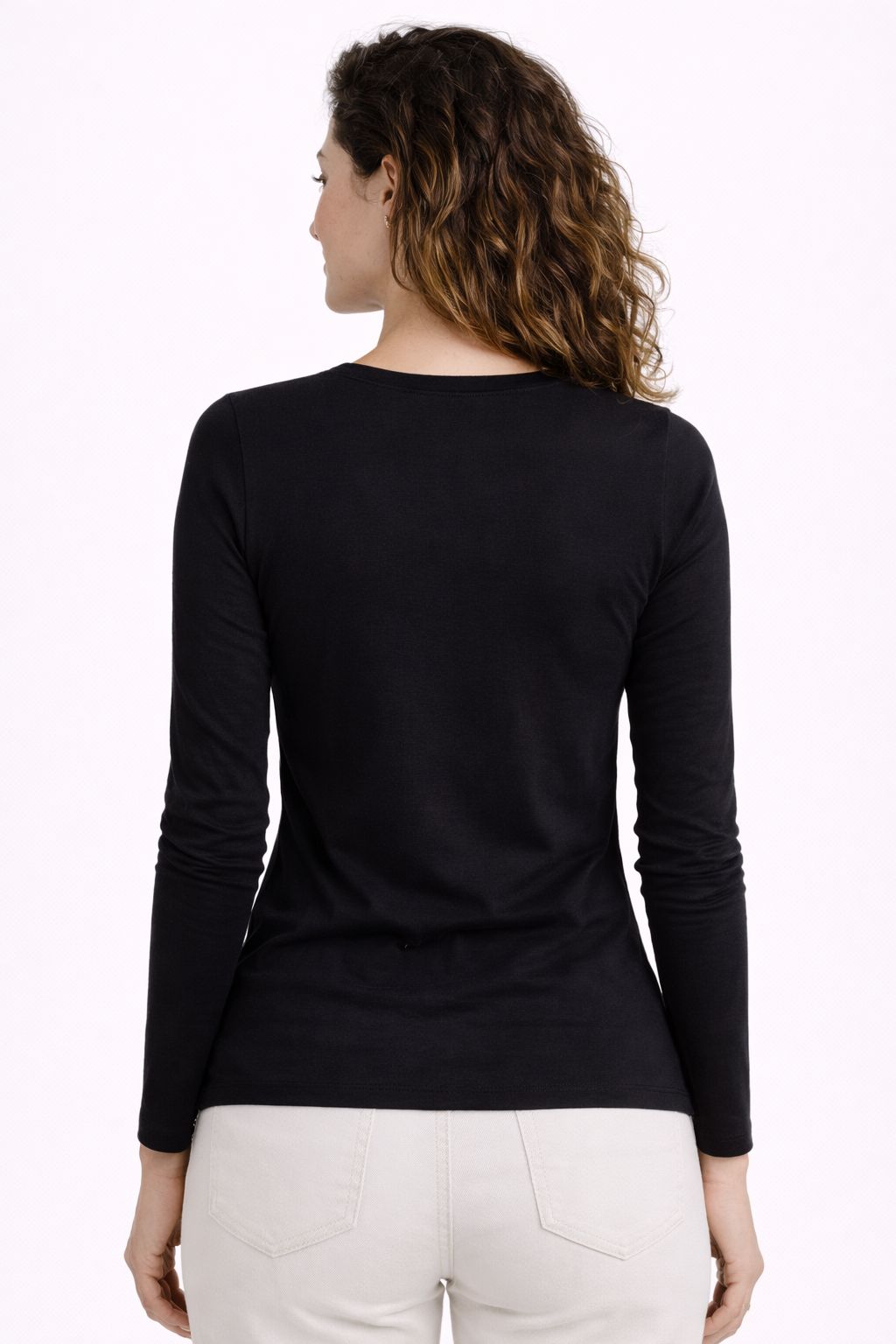 Unik  V-Neck Long Sleeve Modal Tee