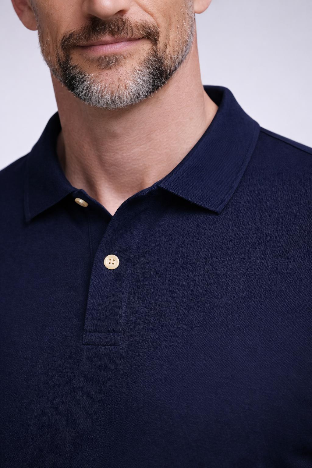 Unik Modal Fluffy Polo Shirt
