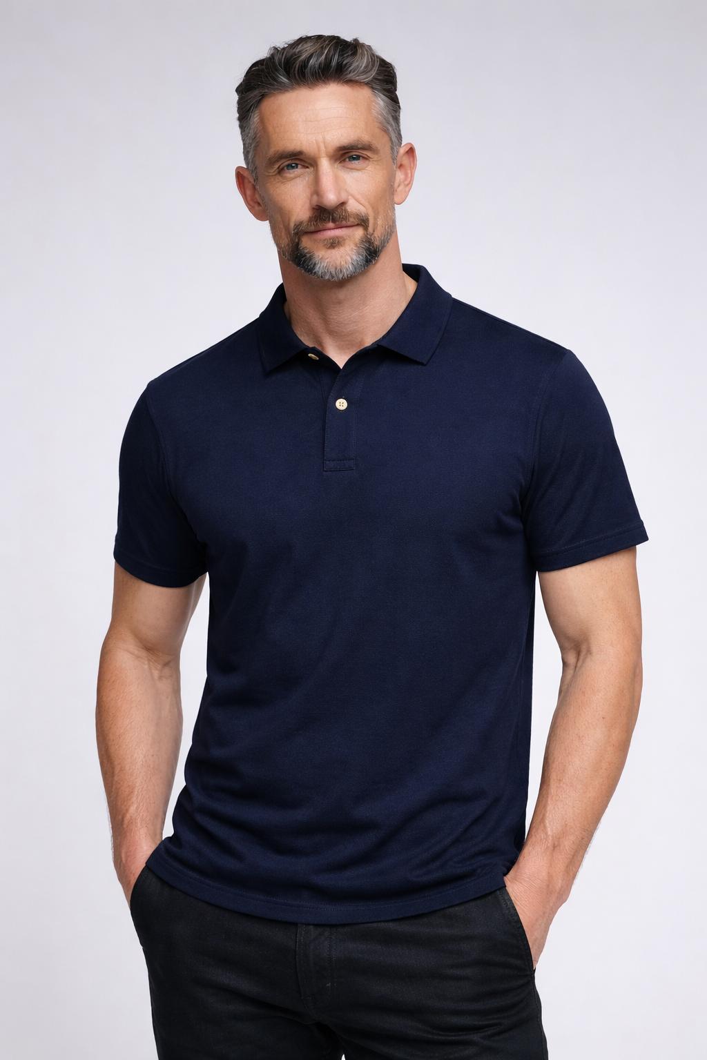 Unik Modal Fluffy Polo Shirt